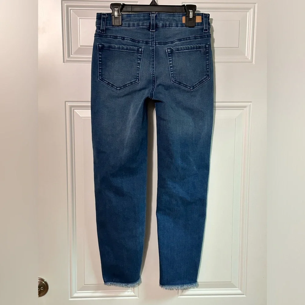 Justice Jeans Girls Youth Size 14 Dark Wash Jegging Distressed Casual